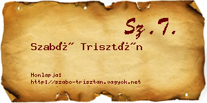 Szabó Trisztán névjegykártya